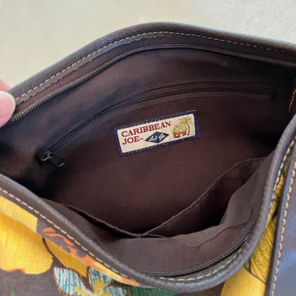 CARIBBEAN JOE | Floral Bag Adjustable Shoulder Strap Tropical Hawaiian - Picture 13 of 15